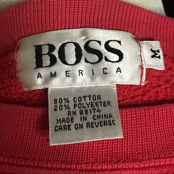 Boss America Vintage retro oversized pullover - Picture 5 of 8
